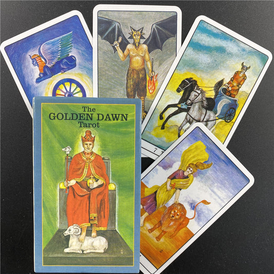 Cartas del Tarot Oráculo Golden Dawn - Juego de Mesa para Entretenimiento y Conexión Espiritual