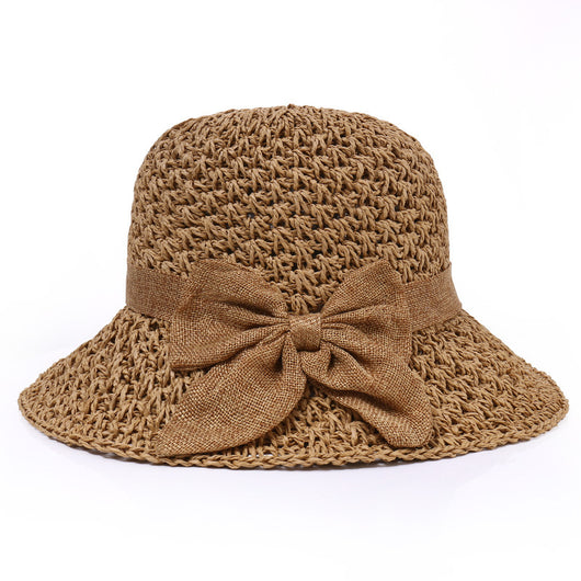Sombrero de Paja Japonés con Moño Simple - Versátil para Todos los Estilos - Image 5