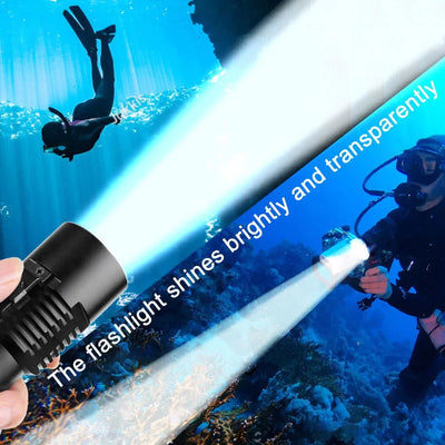 Linterna de Buceo Profesional Dual LED Blanco y Amarillo con Control Magnético - Image 15