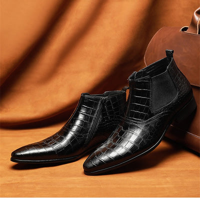 Botas Altas de Cuero Genuino para Hombre - Botines Tobilleros Premium - Image 2