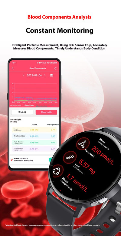 Pulsera Inteligente con Monitor de ECG y Glucosa - Control de Salud 24/7 - Image 22