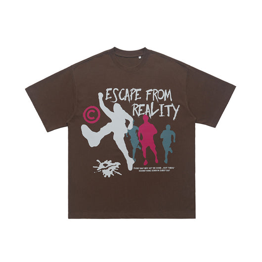 Camiseta Estampada de Algodón Doble Hilo - Diseño Trendy de Manga Corta - Image 8