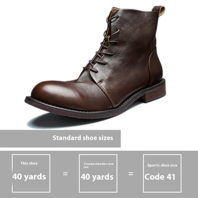 Botas Martin de Cuero Genuino Vintage Hechas a Mano - Image 7