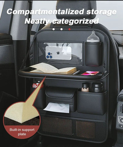 Organizador de Asiento Trasero Auto con Bandeja Plegable y Soporte para Tablet - Image 13