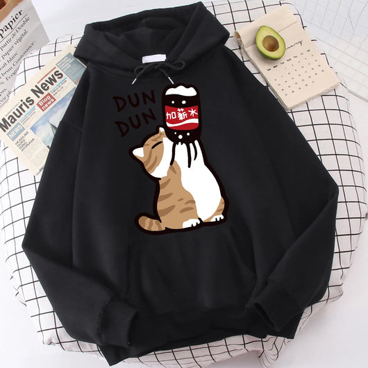 Sudadera con Capucha Gato Divertido - Aumento de Sueldo para Hombre - Image 22