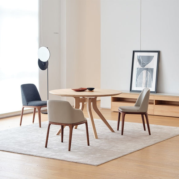 Silla Nórdica Minimalista de Respaldo Único