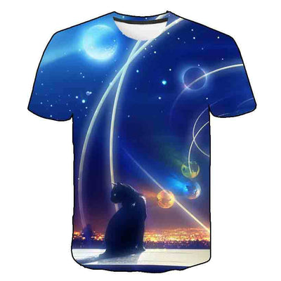 Playera de Verano para Niños Estampado Gatito Coreano - Image 65