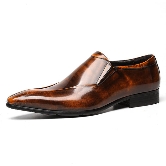 Zapatos de Cuero Charol para Hombre Estilo Británico Punta Afilada - Image 6