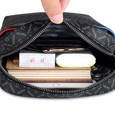 Bolsa Mensajero de Cuero para Hombre de Un Solo Hombro - Gran Capacidad - Image 6