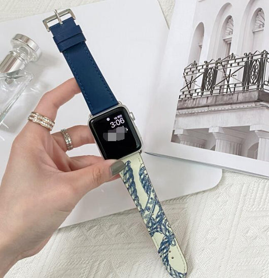 Correa de Reloj de Cuero con Patrón Contrastante - Comodidad Premium - Image 12