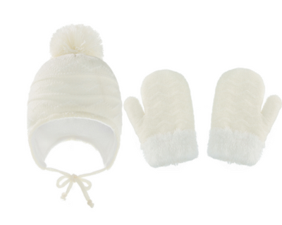 Conjunto de Gorro con Orejeras y Guantes de Lana para Niños en Color Sólido - Image 21