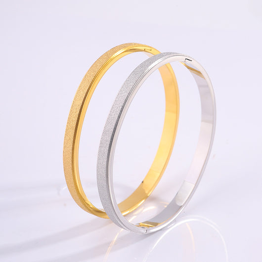 Pulsera de Acero Titanio Oro Aluvial Degradado - Image 2