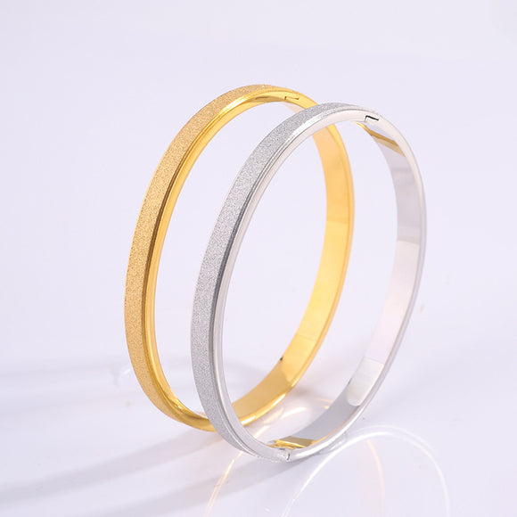 Pulsera de Acero Titanio Oro Aluvial Degradado