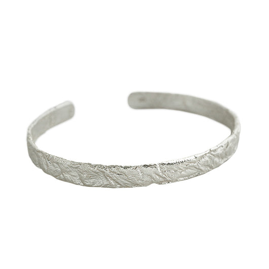 Pulsera de Plata Esterlina 925 con Diseño Plisado Versión Coreana para Mujer - Image 5