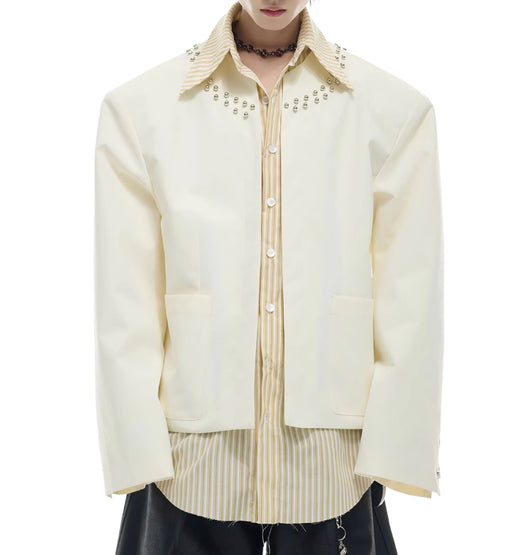 Camisa Casual de Rayas con Costuras Superpuestas - Image 5