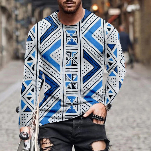 Suéter Pullover con Estampado Geométrico 3D en Colores Digitales - Image 7