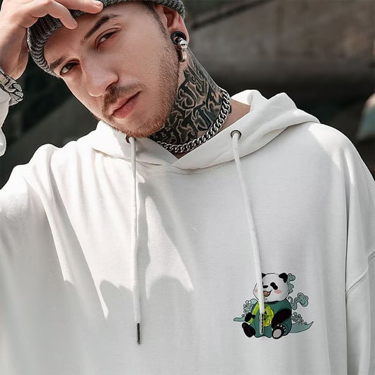 Sudadera Holgada para Hombre con Estampado Panda - Image 10
