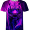 Camiseta Estampado 3D Águila, Lobo y León