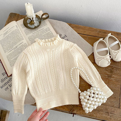 Blusa Tejida para Bebé Niña con Cuello Hueco y Detalle Stringy - Image 13