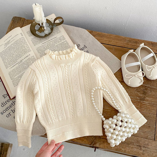 Blusa Tejida para Bebé Niña con Cuello Hueco y Detalle Stringy - Image 13