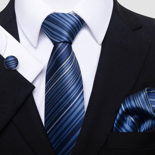 Conjunto de Corbata, Pañuelo y Gemelos para Hombre - Elegancia Empresarial - Image 19