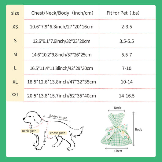 Vestido Arnés para Perro Pequeño Verano con Correa - Ropa Chihuahua y Mascotas - Image 17
