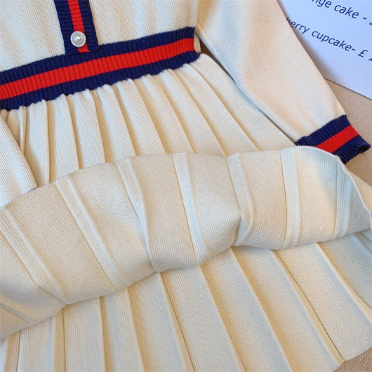 Vestido Tejido Preppy Otoñal para Niñas - Image 13