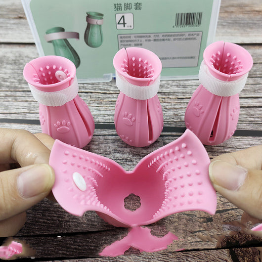 Protectores de Silicona Suave para Gatos - Cubiertas Antiarañazos para Baño y Cuidado - Image 4
