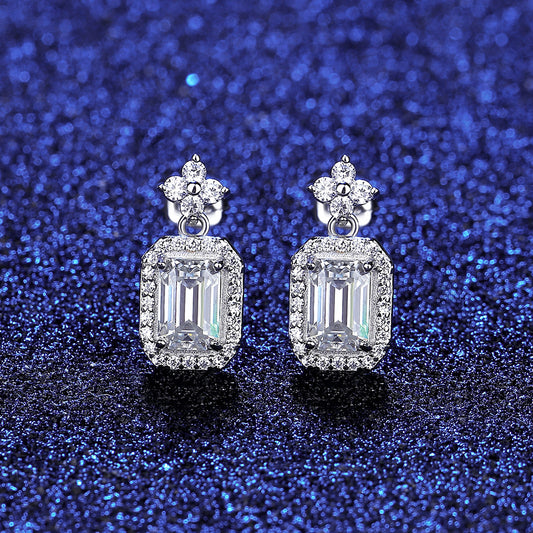 Aretes Rectangulares Casuales para Mujer