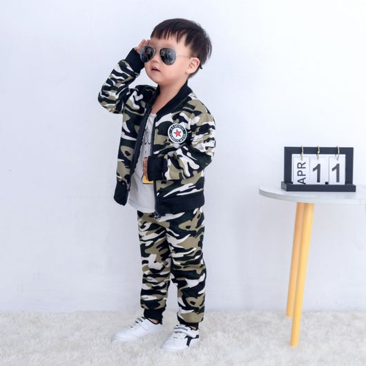 Conjunto Deportivo Infantil de Terciopelo para Primavera y Otoño - Image 6