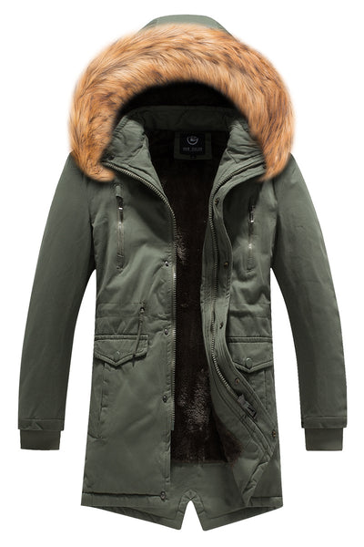 Chaqueta de Invierno Casual para Hombre con Capucha Desmontable - Image 4