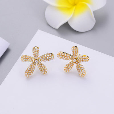 Aretes de Perla Temperamento Simple con Gancho para la Oreja - Image 7