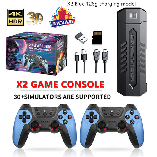 Consola de Videojuegos X2 Blue 4K - Doble Conexión Inalámbrica - Image 3