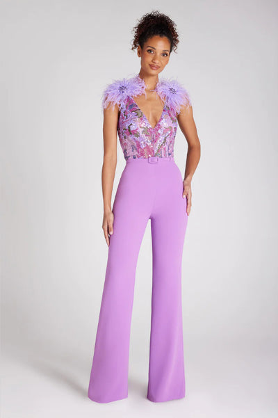 Jumpsuit de Talle Alto con Lentejuelas Bordadas para Mujer - Image 8