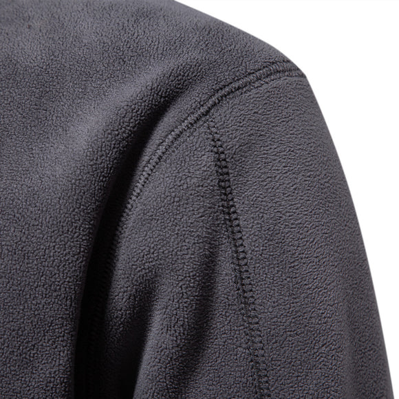 Suéter de Cuello Alto con Cierre Medio para Hombre - Otoño e Invierno