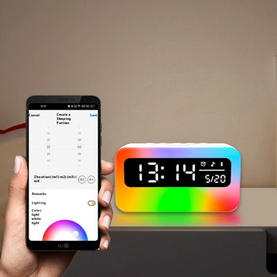 Reloj Despertador Bluetooth con Sonidos Relajantes y Altavoz Multifunción - Image 5