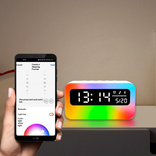 Reloj Despertador Bluetooth con Sonidos Relajantes y Altavoz Multifunción - Image 5