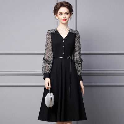 Vestido Primaveral Escote V Elegante - Image 9