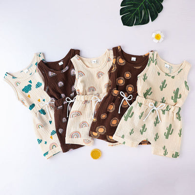Shorts Deportivos de Verano para Niños y Niñas - Conjunto de Dos Piezas - Image 17