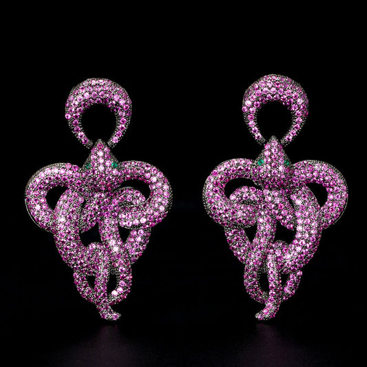 Aretes de Serpiente Estilo Gótico Grandes - Image 2