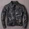 Chaqueta de Cuero Slim Fit con Cuello Alto para Hombre - Diseño Moderno y Trendy