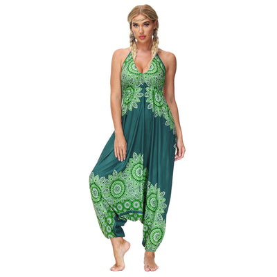 Jumpsuit Casual con Escote V y Amarre al Cuello - Image 13