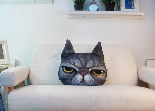Almohada Gato de Peluche para Sofá y Cama - Image 7