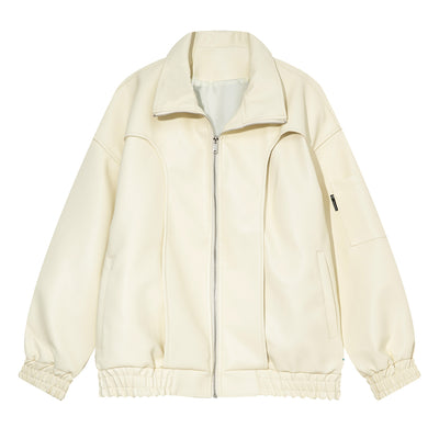 Chaqueta de Cuero Suelta Moderna para Hombre - Estilo Casual Trendy - Image 7