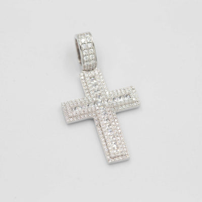 Collar Colgante Mosaico Cuadrado Cruz Princesa Plata 925 - Image 12