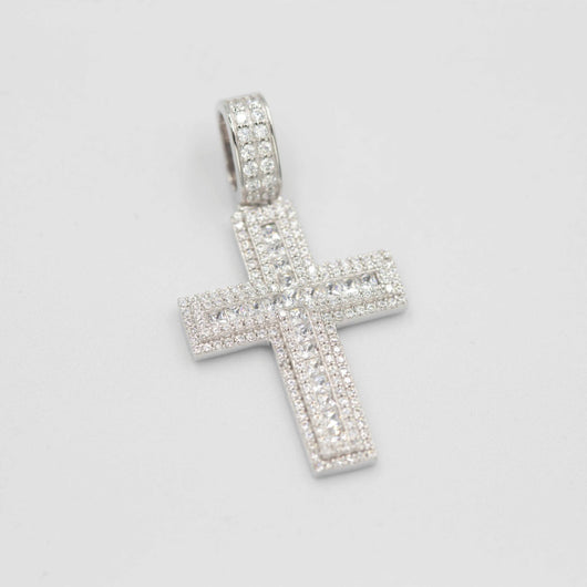 Collar Colgante Mosaico Cuadrado Cruz Princesa Plata 925 - Image 12