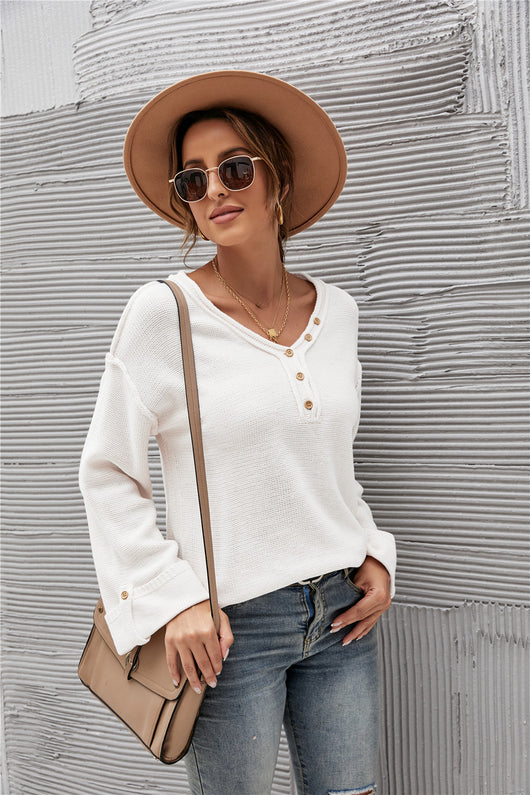 Suéter Pullover de Acrílico Liso para Mujer - Otoño Invierno - Image 4