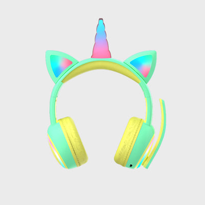 Auriculares Bluetooth Infantiles con Orejas de Gato y Luz LED - Image 5