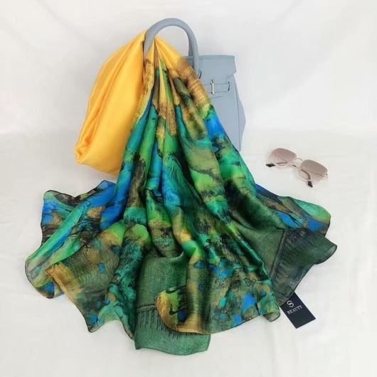 Pañuelo de Seda Coreano Versátil para Mujer - Image 23