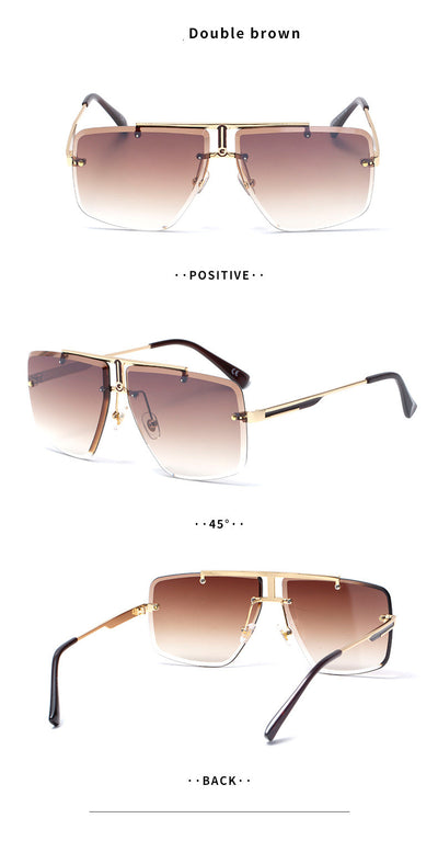 Gafas de Sol Cuadradas sin Marco para Hombre - Image 11